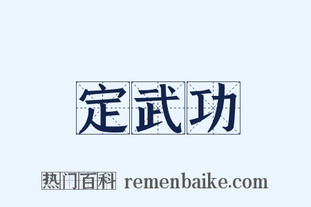 定武功是什么意思的图片